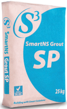 SmartNS Grout SP is a pre-packed single component cementitious grout, it is nonshrink and chloride-free, consists of graded sand, cement and chemical additives. Pre-packed and premixed allow convenient handling in mixing, minimizes error of site blending. SmartNS Grout SP is ideal for in-situ connection, small patch repairs.