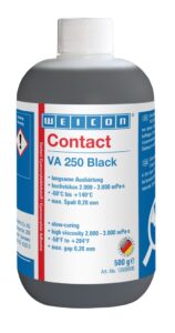 Because of its curing with residual elasticity, WEICON Contact VA 250 Black is particularly suitable for use in changing climate conditions. It is insensitive even to prolonged exposure to humidity. VA 250 Black is ideally suitable for the bonding of diverse rubber materials such as solid rubber or cellular rubber, plastics and metal/plastic joints. WEICON Contact VA 250 Black can be used in various fields of industry.